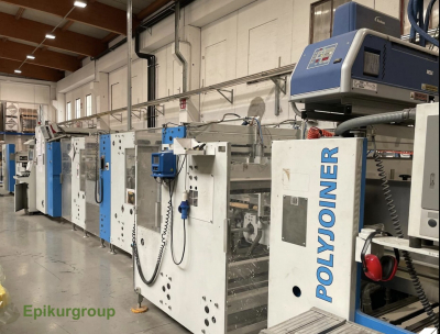Лінія автоматичної фальцовки склейки BOBST, Модель: PACIFIC 3.0. З додатковим модулем BOBST Polyjoiner (виробництво складної та багатокомпонентної упаковки).